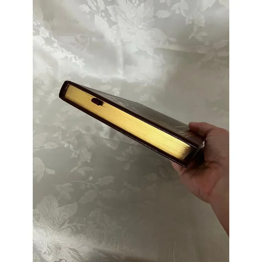 1986 Robert Schuller Be Happy You Are Loved Bonded Leather Gold Gilt Book